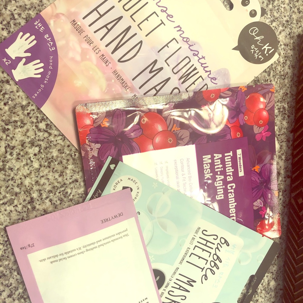 Assorted masks hand and face NEW